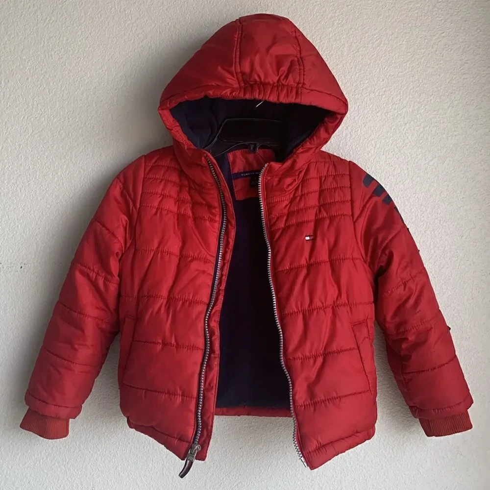 🔥 Take 50% OFF- Tommy Hilfiger Boy’s Winter Jacket, Size-4